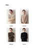 Chic Sequin Stand Collar Cashmere Sweater - Women's Soft Fluffy Knitwear for Autumn/Winter