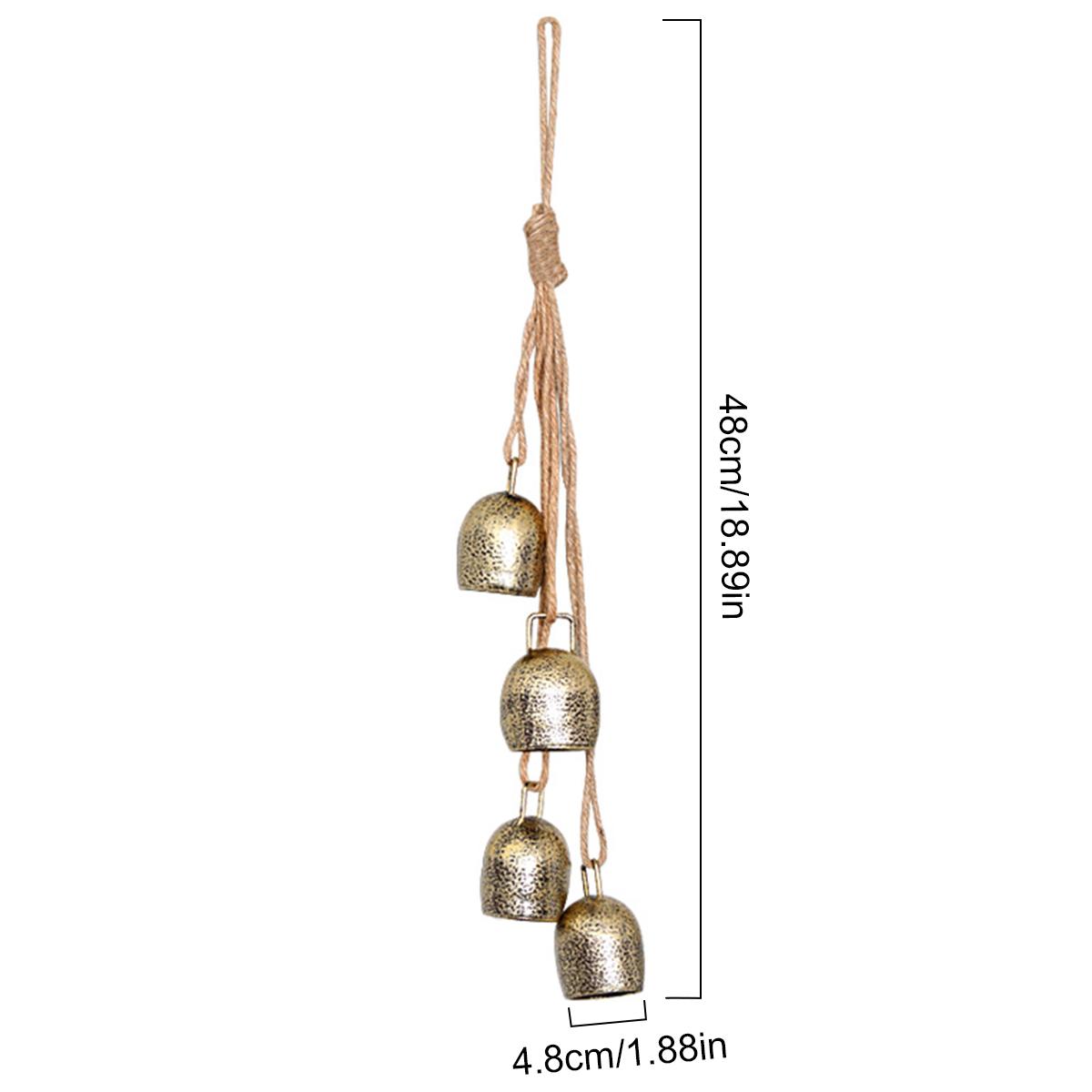 

Рождественский колокольчик, золотые колокольчики, металлические винтажные колокольчики с джутовой веревкой для подвешивания, колокольчики на счастье, украшение для рождественских свадеб, годовщин Other