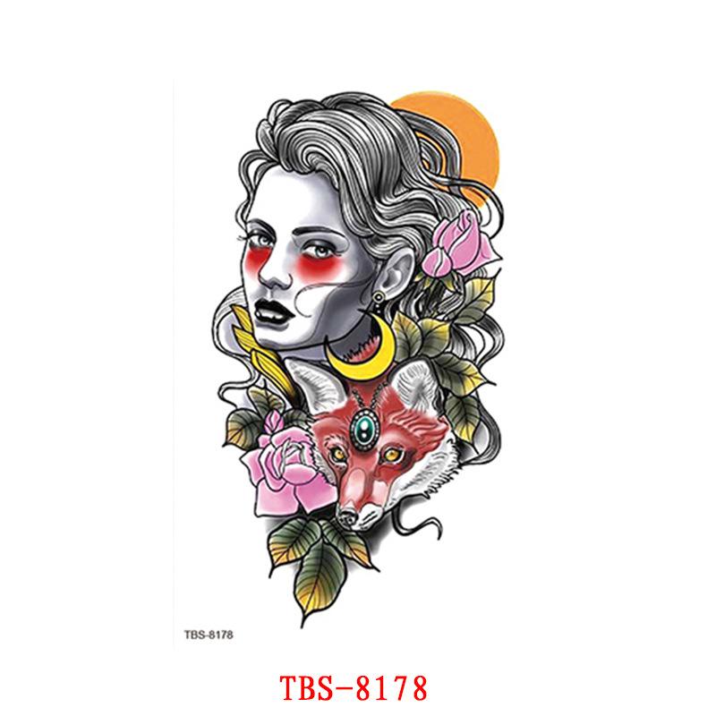 Waterproof Tattoo Stickers, Totem Animal Flowers, Tattoo Stickers Tattoo