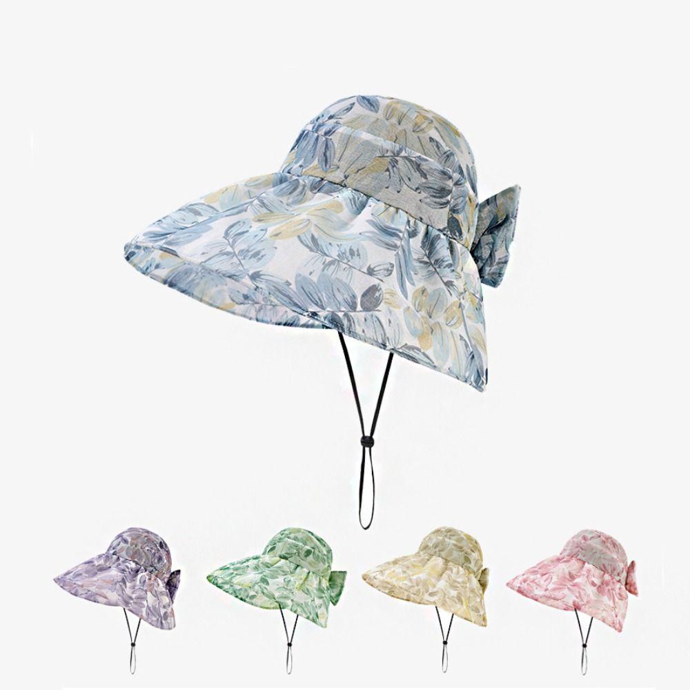

Flower Sunscreen Bucket Hat Cloth Empty Top Hat Fashion Women Sun Hat Ladies/Girls