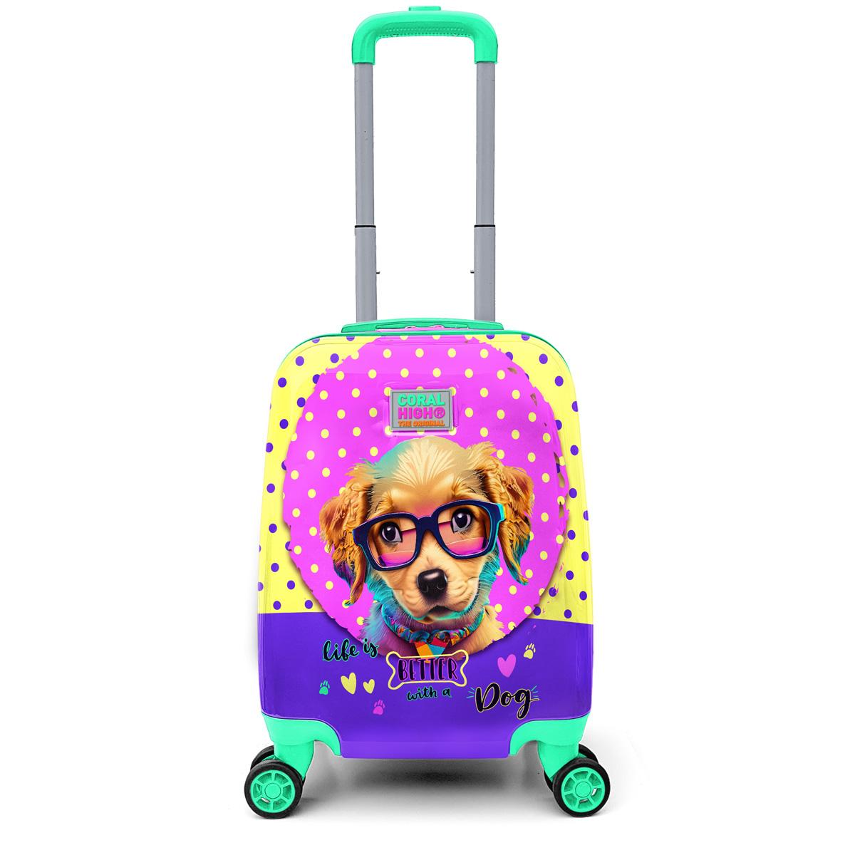 

Дитяча валіза Coral High Kids Cute Dog 16771 з візерунком