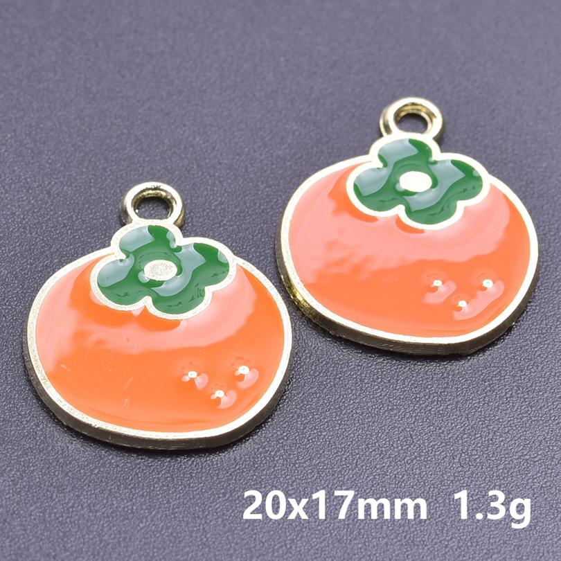 20 Stück Lebensmittel-Accessoires Rote Erdbeere Kirsche Emaille-Anhänger Für Schmuckherstellung Großhandel Frucht Banane Avocado Anhänger Anhänger-Zubehör