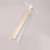 Retro Chinese-Style Sandalwood Folding Fan - All-Wood Hollow Design for Women's Daily Use