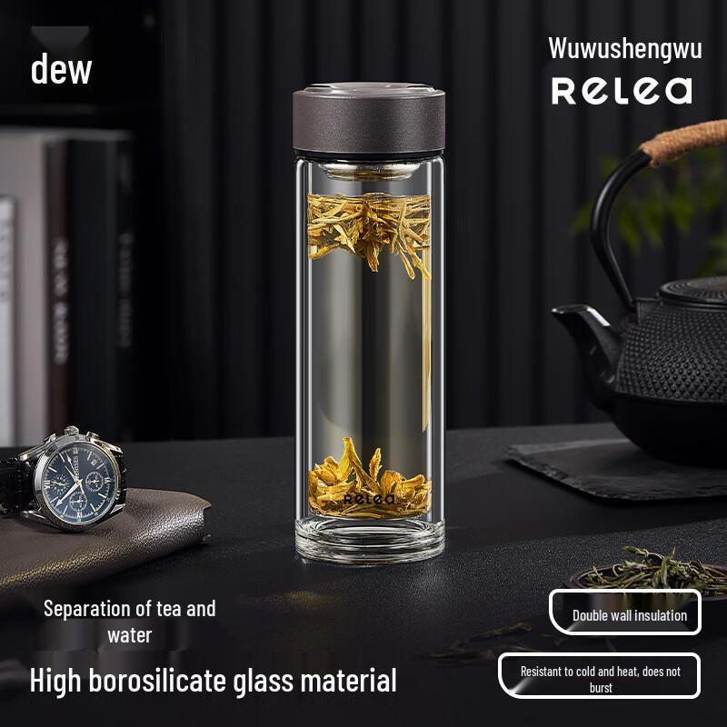 

RELEA Liuyingpai Glass Tea Infuser Cup