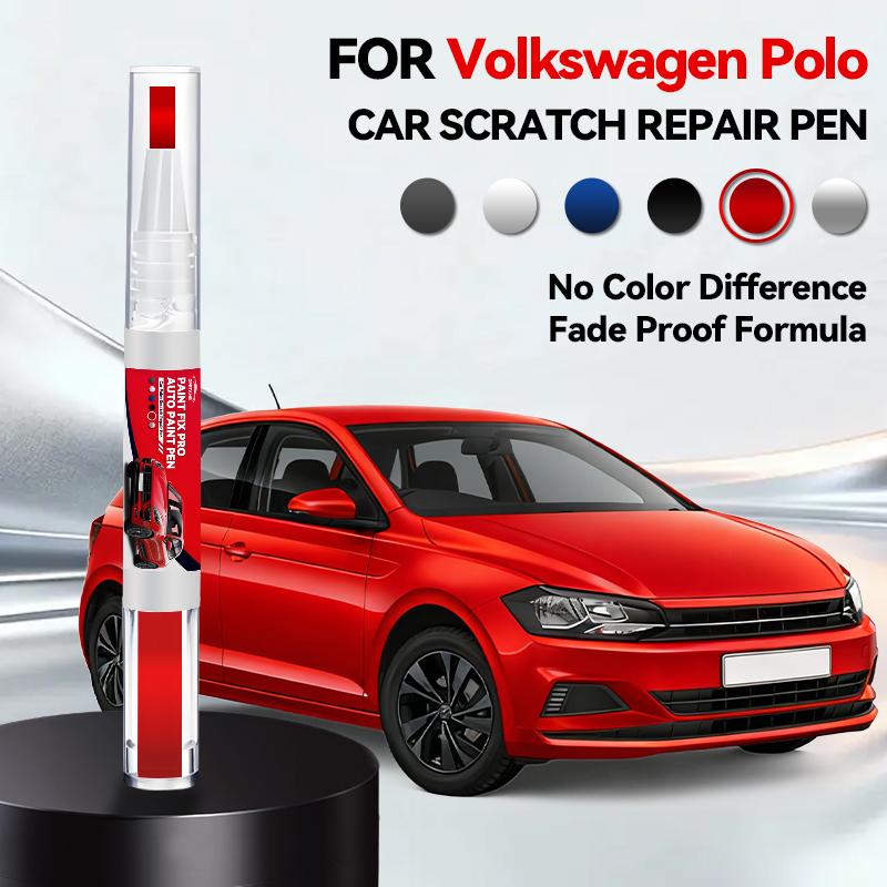 

For Volkswagen Polo Car Paint Repair Pen Touch Up Scratch Remover DIY Auto Accessories Orange White LC9A Red LS3M Silver A7W червоний