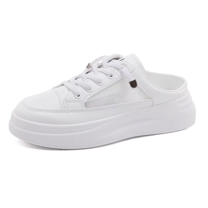 Fashion Casual board shoes 2025 new spring and summer women's singles shoes trendy height increasing white shoes women's slippers