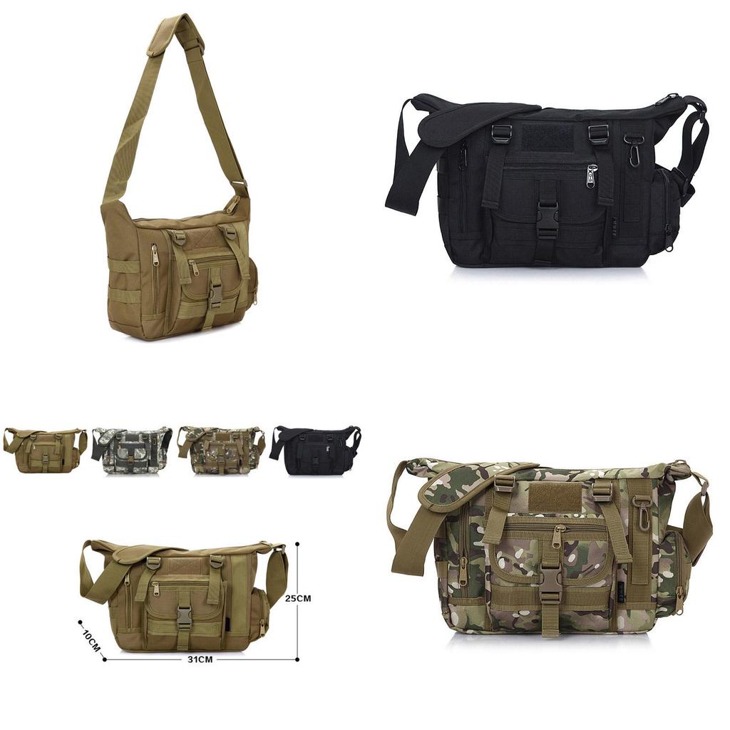 Versatile Tactical Messenger Bag For Outdoor Travel With Adjustable Shoulder Strap