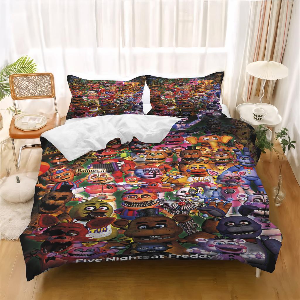 Baby Cartoon Duvet Cover Freddie's Midnight Children's Bedroom Set Quilt Covers Kids Bedding Set Holiday Gifts