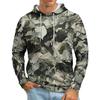 Men's Loose-fitting Casual Camouflage Print Hooded Sweatshirt