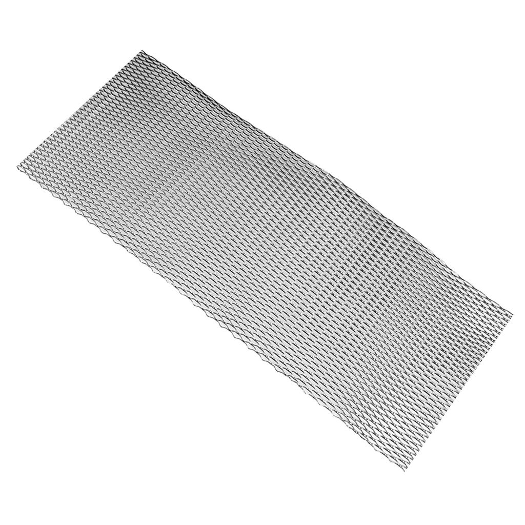 Car Front Center Grid Grille Rhombic Mesh Stable Structure Aluminum Universal Fit for Cars Black