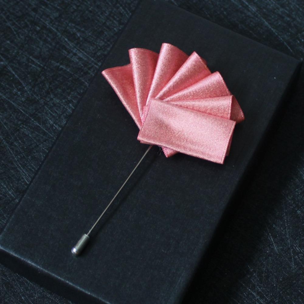 Nylon Men's Suit Pins Pocket Towel Bridegroom Dress Corsage Brooches  Wedding Jelwery Accessories