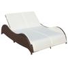 Day and Night - Day and Night Double Lounger with Brown Synthetic Rattan Cushion