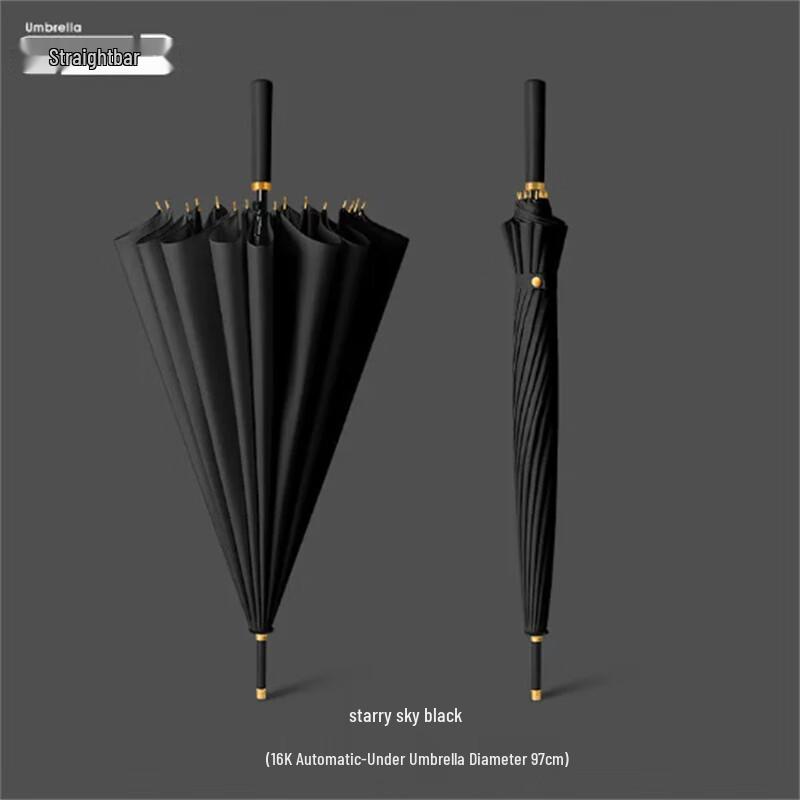 Heavy-Duty Semi-Automatic Straight Business Umbrella