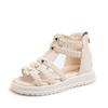 Summer Girls Fashion Open Toe Princess Sandals Middle Big Kids Soft Sole Roman Shoes