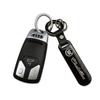 Carbon Fiber Keychain Car Keyring for Cadillac Seville XT4 CT4 CT5 SLR STS CTS DTS ATS Escalade Auto Key Pendant Accessories