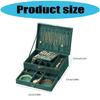 Spacious Velvets Jewelry Box Emerald Green Retro Styles Storage Organizers Soft Lining For Delicate Items
