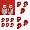 3pcs Festival Theme Snake Year Pet Scarf For Winter Autumns Comfortable Warmth Top Sale