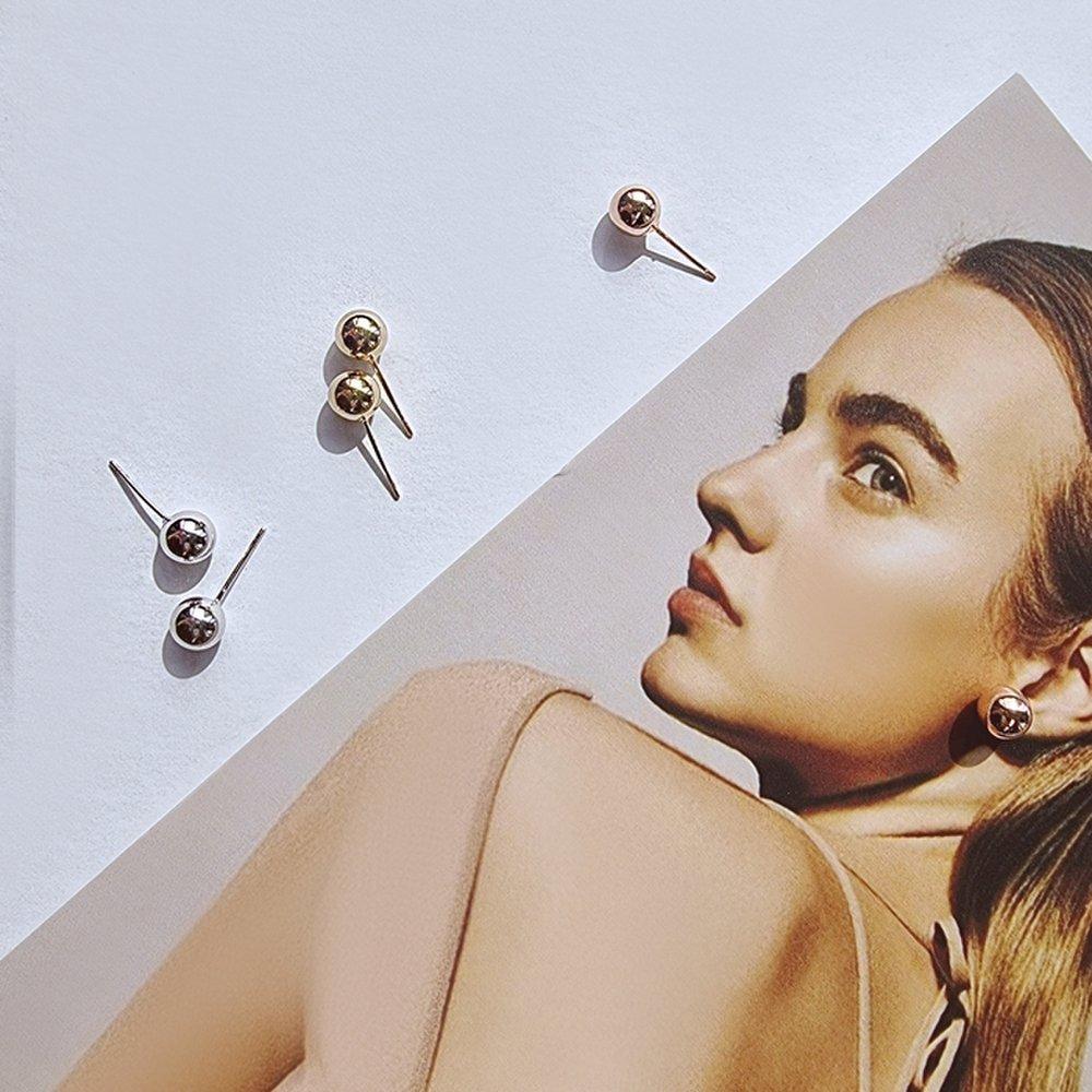 [Luvre Paris] 14K Raise Mini Earrings Ea2090