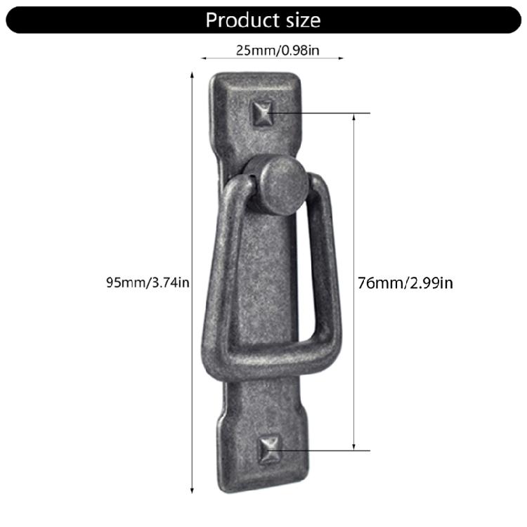 Zinc Alloy Cabinet Wardrobe Drop Handle Vintage Furniture Decorative Handle Cupboard Pulls Furniture Decoration