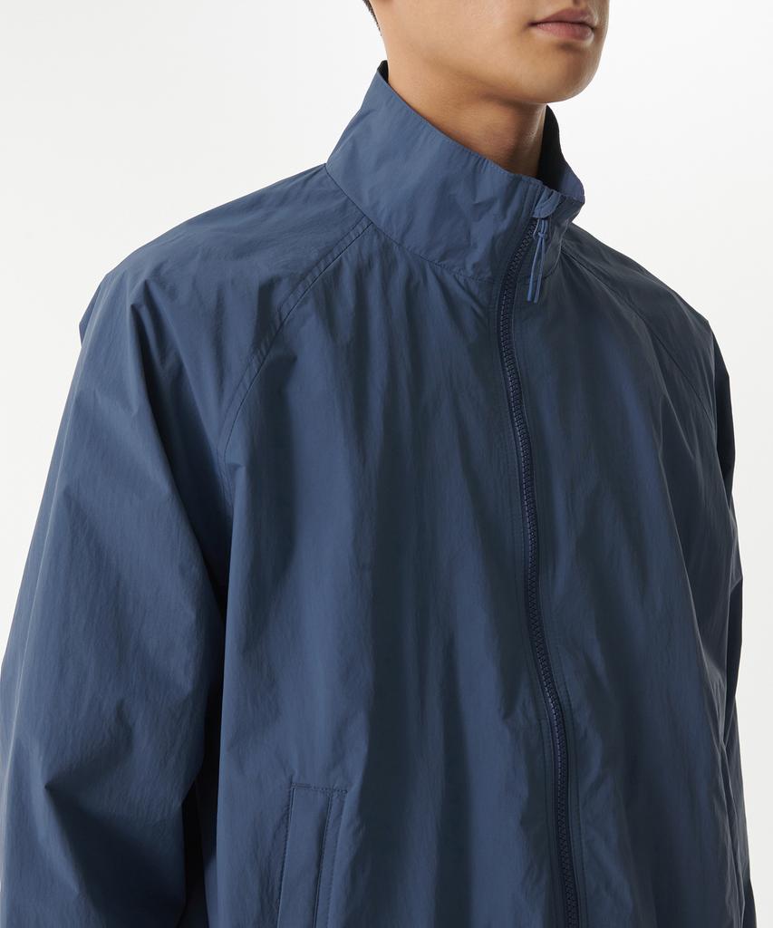 Musinsa Standard Oversized High-Neck Windbreaker Jacket [Grayish Blue]