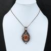 Sunstone Gemstone Copper Pendant Wire Wrapped Pendant Rainbow Moonstone Handmade Pendant Anniversary Gift Wire Wrapping Sunstone Jewelry