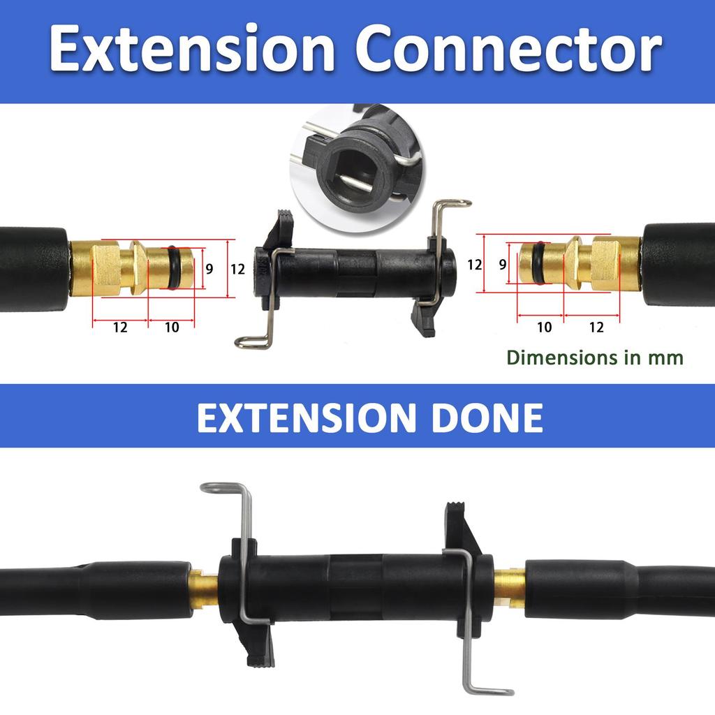 Pressure Washer Replacement Hose Super Flexible Hose 2900 PSI Kink Resistant Hose for Karcher K2-K7 Quick Connector