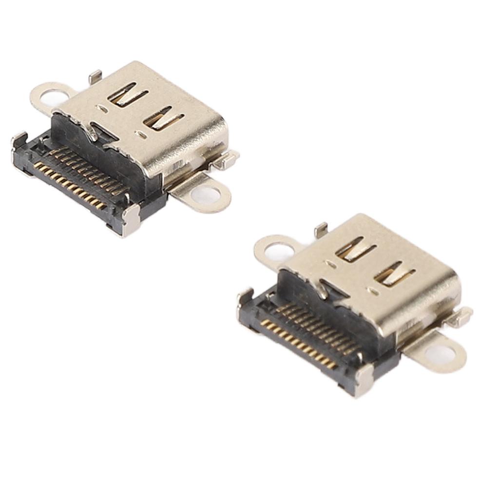 2Pcs Replacement Type C Charging Port for Switch Lite USB C Console Dock Connector Charger Socket Port for Switch Lite