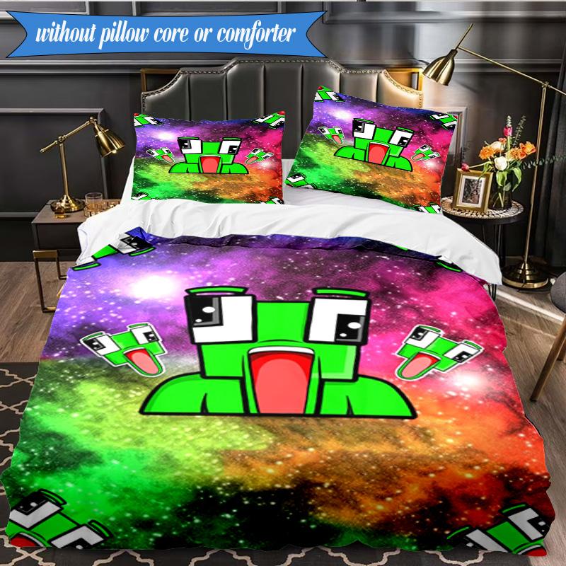 Space Un-speakable Adventure 3pcs K-pop Music Group Bedding set,Ideal for Bedroom, Dormitory,Including Duvet Cover And 2pcs Pillowcases,Fan Gifts