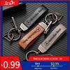 GLC GLB Car Vintage Leather Keychain Ring Zinc Alloy Chain Key For Mercedes Benz AMG W177 W176 X166 X167 C257 C218 X253 C118 C1