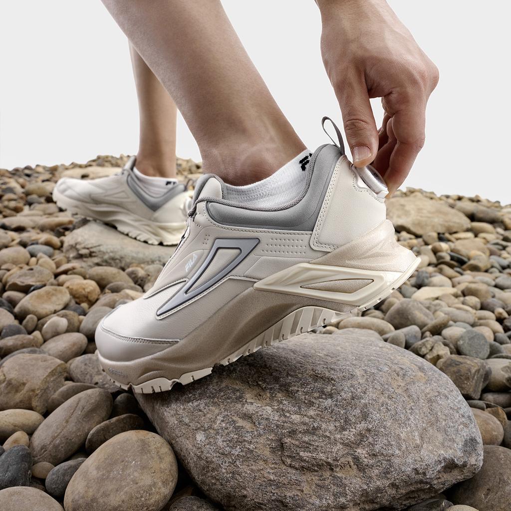 Fila Lynx Boa Atr Lea Fabric Synthetic Leather Tpu Low Top Outdoor Functional Shoes Men Shoes Rain-Mist A12M311212FRD