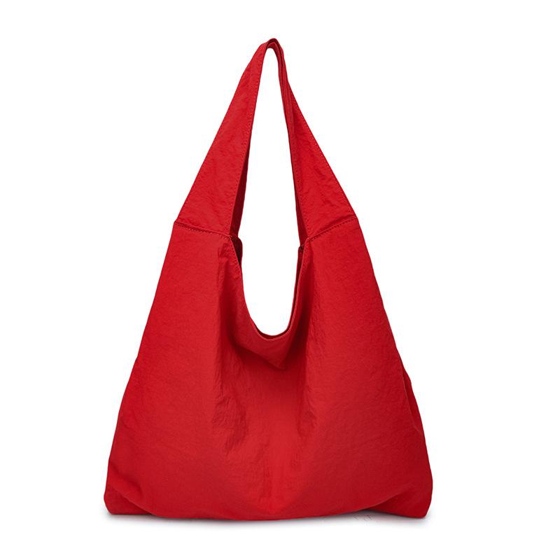 Large Capacity Trendy Shoulder Bag Fashion Casual Solid Color Commuter Underarm Bag Simple Casual Texture Tote Bag