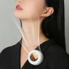 Small Fan Whirlwind Portable Buckle Mini Waist Hanging Handheld Clip Fan Mini Bladeless Electric Fan  For Outdoor Use