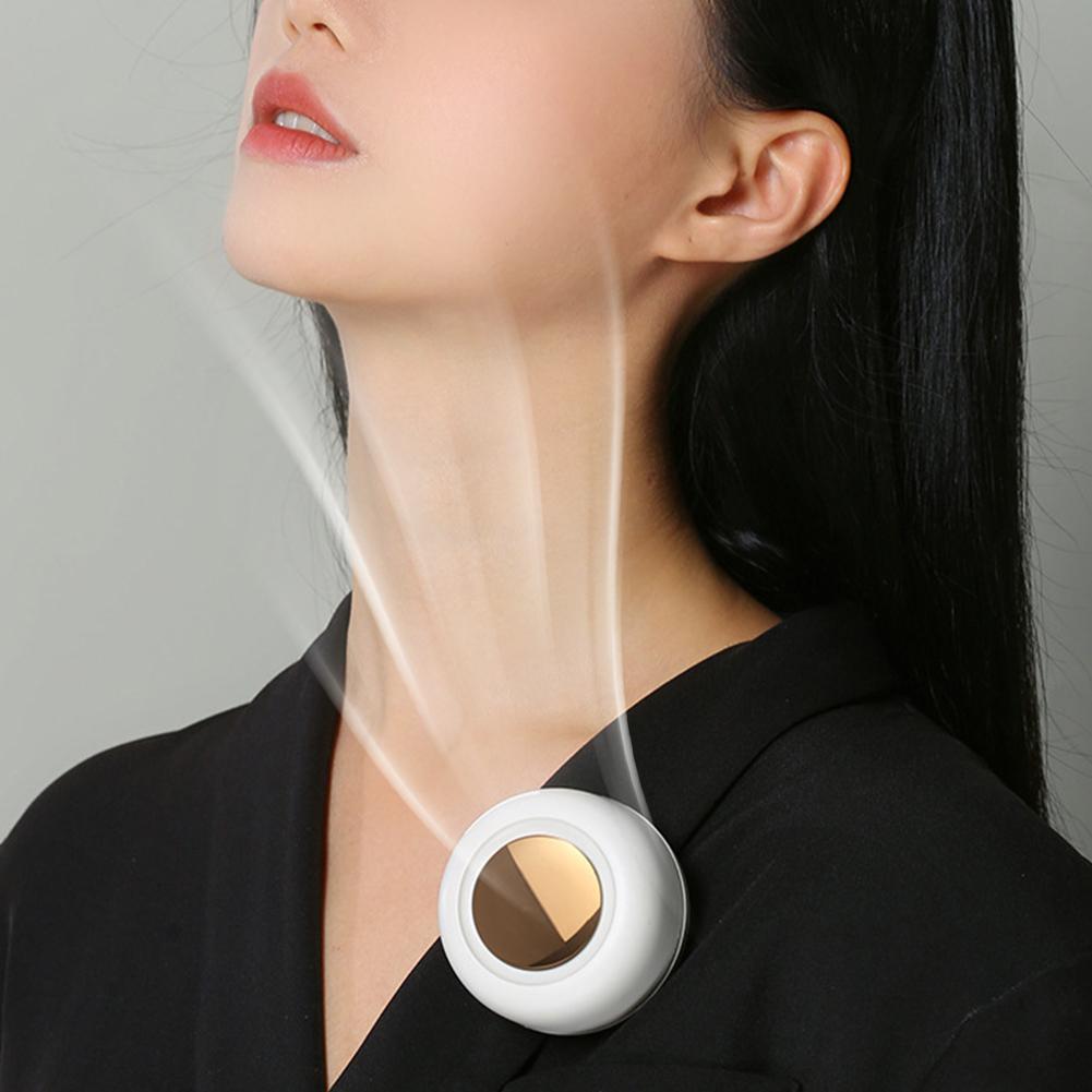 Small Fan Whirlwind Portable Buckle Mini Waist Hanging Handheld Clip Fan Mini Bladeless Electric Fan  For Outdoor Use