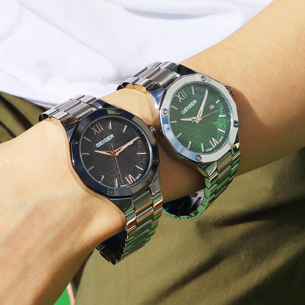 Gaigeo Ge8061Gys Men'S Dodecardon Metal Watch