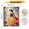 Disney Princess Stained Glass Roses Oil Painting Hand Painting Coloring Painting Handmade Diy Home Decoration Gift