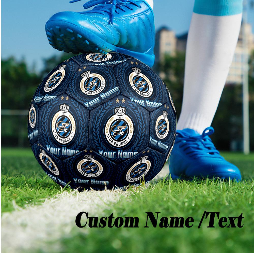 Size 5 Football Custom Name Text, Outdoor Training Soccer BallClub Brugge FC