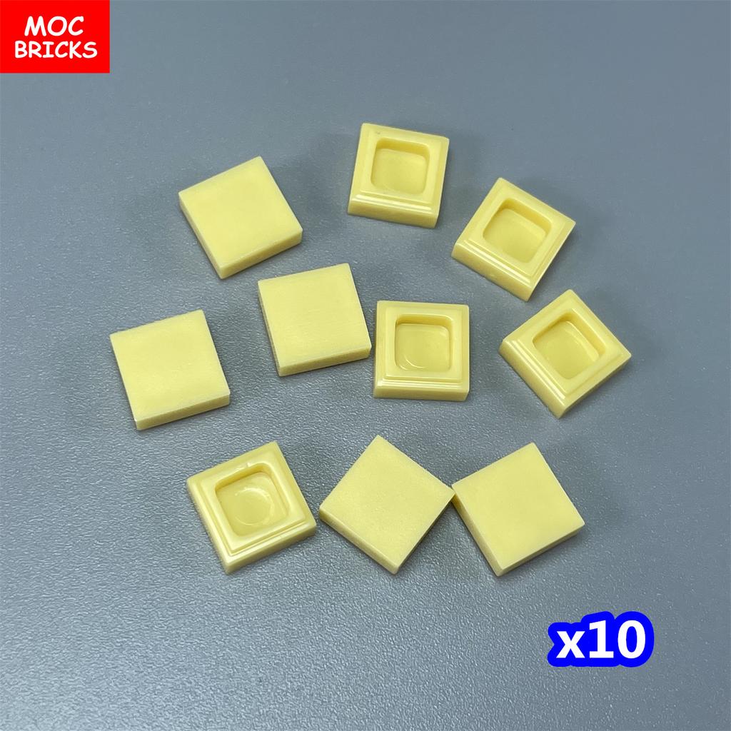 100pcs/lot MOC Bricks Tile 1x1 3070 DIY Room Frame House City Educational Building Blocks Assemble Particles Toy Kids Gift