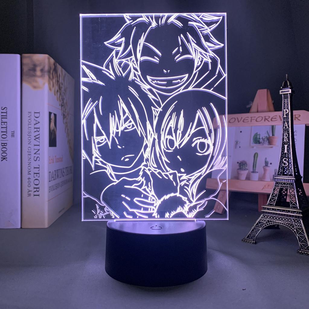 Night 3d Lights Boys Girls Fairy Tail Action Figure Fairy Lamp 16 Remote Colors