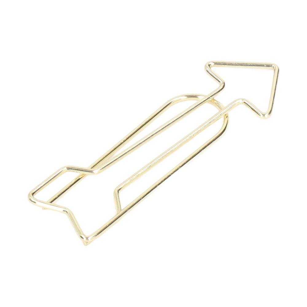 

100Pcs Gold Bookmark Metal Binder Clips Cute Memo Clips Set