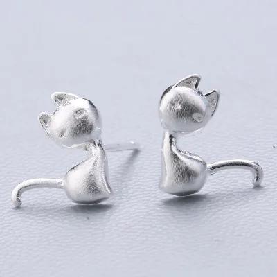 100% 925 Massiv Echtsilber Piercing Herz Krone Liebe Biene Ohrstecker Für Frauen Mädchen Brincos pendientes Brincos