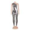 AL240 European & American Women's Metallic Sleeveless Sexy Summer Jumpsuit