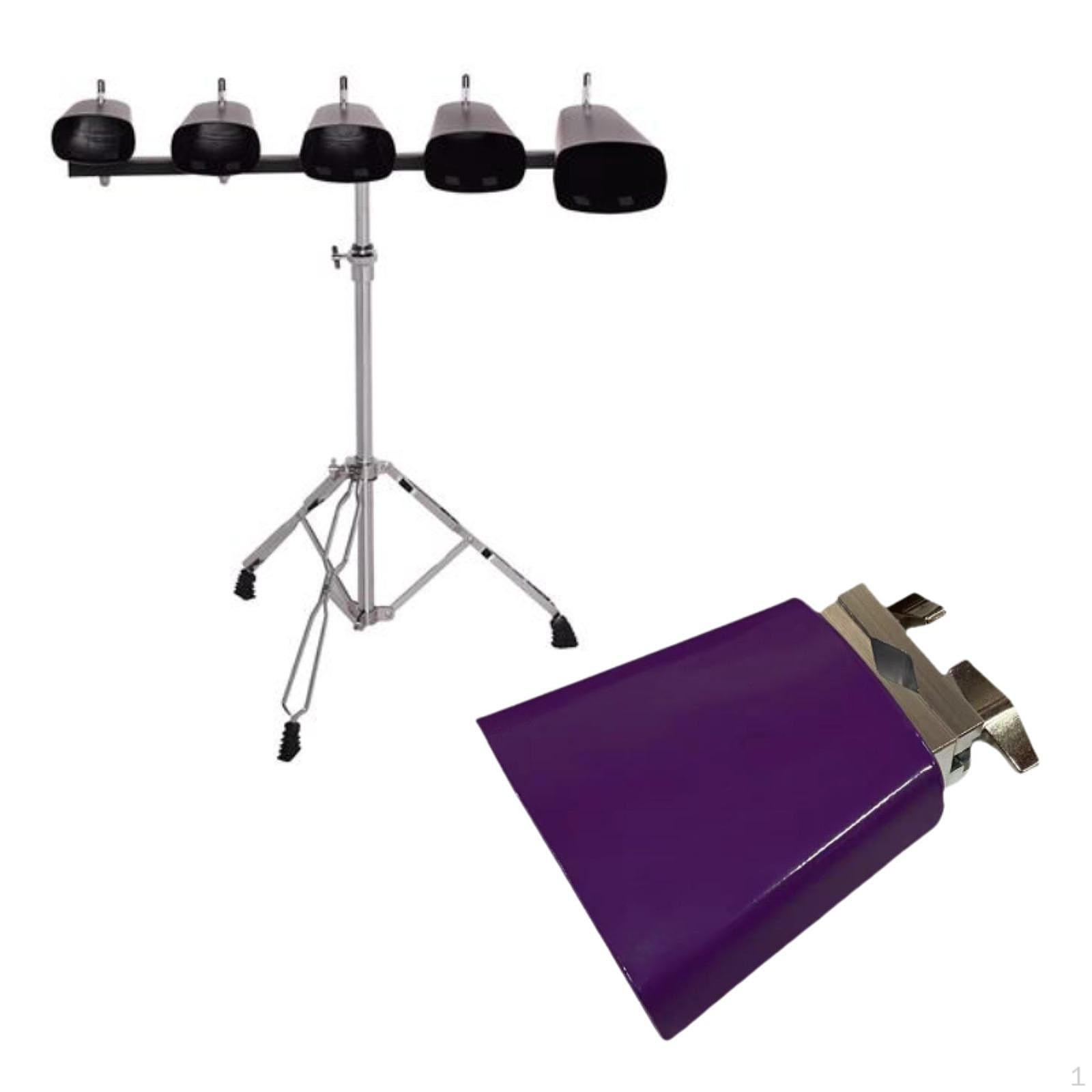 

Ручной перкуссионный колокольчик для криков 4 дюйма портативный металлический музыкальный инструмент для спортивных мероприятий фиолетовый