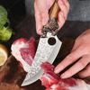 Multifunctional Hand Forged Kitchen Knives BBQ Meat Cleaver Fruit Vegetable Knife Professional Stainless Steel Knife Scissor