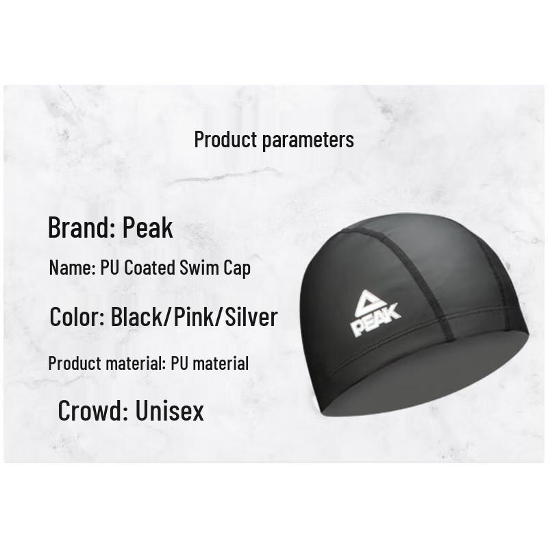 Peak Professional Unisex Swim Cap with Ear Protection for Long Hair
