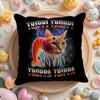 Itallan B-Brainrot Creative Cushion Cover Natural Linen Organic Fabric Double-Sided Printing Sofa Home Decor Gift Pillow Cover