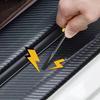 Car Door Sill Carbon Fiber Sticker Threshold Side Anti Scratch Waterproof Decal for NETA V Nezha U Nezha NO1