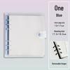 Soft Leather Ring-Bound Planner with Detachable Buckle - Square, Thickened, Grid or Blank Pages