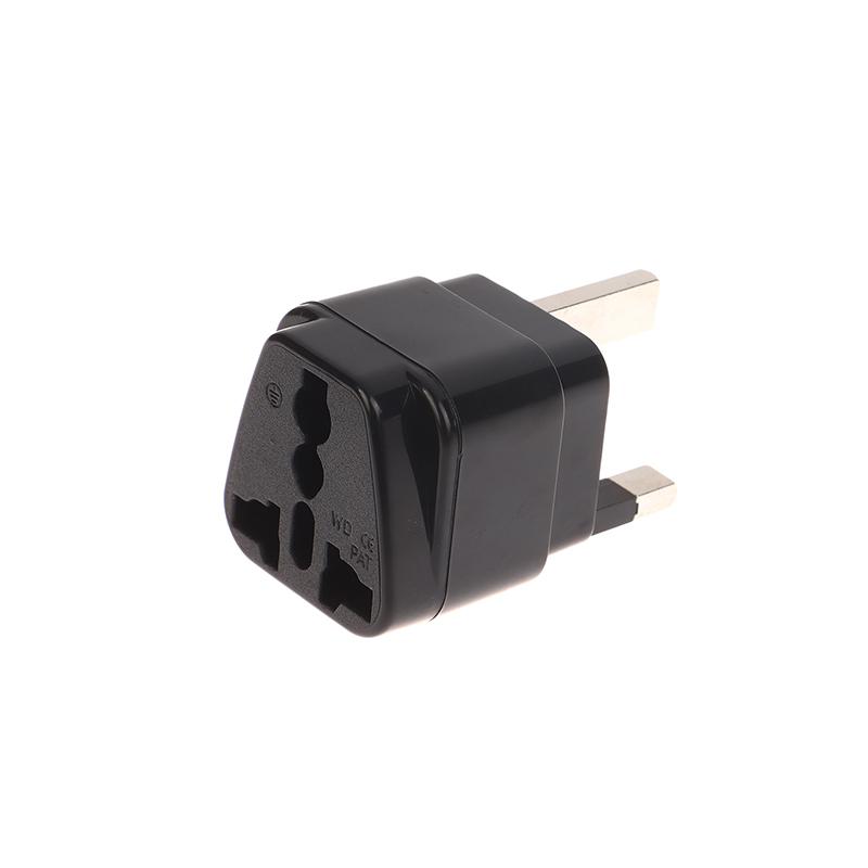 3P Type Power Socket Outlet UK EU IL Adapter US To UK Plug Universal UK Plug Adapter With 13A Fuse Black/White Travel Adapter