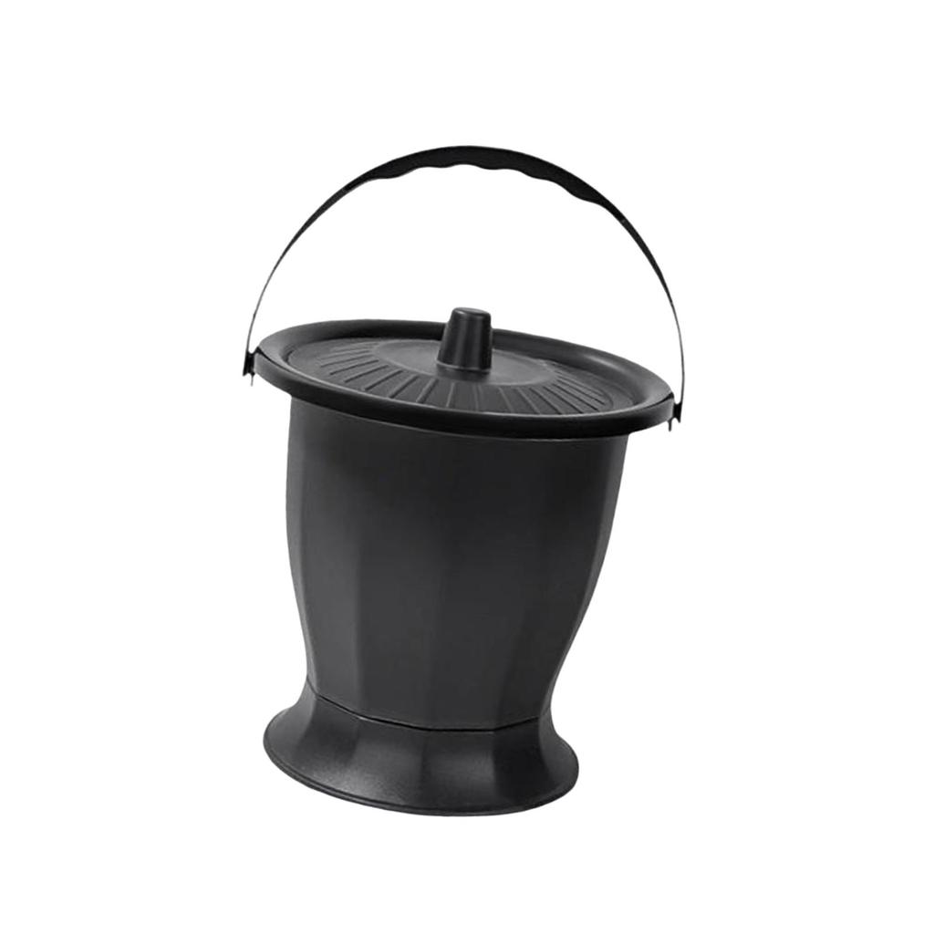 Bedpan Urinal Bucket with Lid, Spittoon for Home Use By Adults