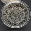 Retro Vintage Metal Medallion Mayan Aztec Coin Amulet Medal Unisex Women Men Protect Charm Talisman Powerful Wealth Success Health Luck Jewelry